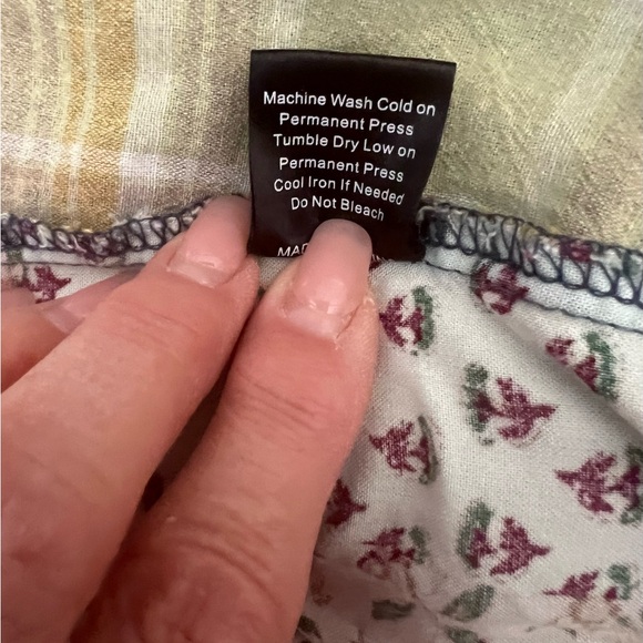 POL - Multicolor Patchwork Button Down Shirt - Picture 10 of 10